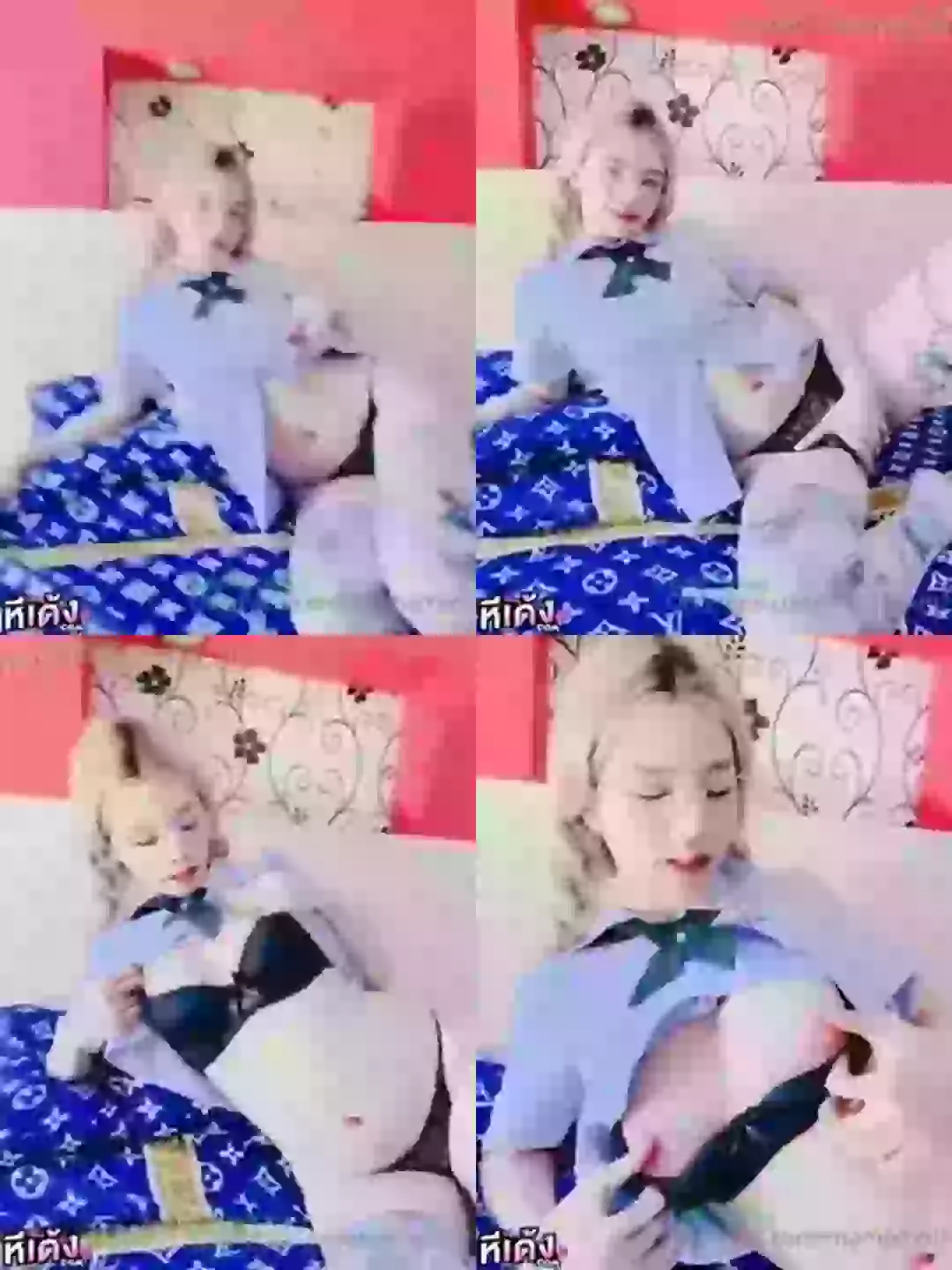 หลุดโอนลี่แฟน Mamemm1 น้องมีมี่คอสเพลย์ชุดนักศึกษาเลยโดนแฟนหนุ่มเงี่ยนจัดเลยจับอมควย